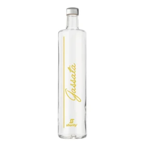Bottiglia Shurity Classic 75cl. Personalizzata Trasparente Acqua Gassata con Tappo Argento