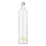 Bottiglia Shurity Classic 75cl. Personalizzata Trasparente Acqua Gassata con Tappo Argento - immagine 2