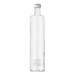 Pack 5pz. - Bottiglia Shurity Classic 75cl. Personalizzata Trasparente Acqua Liscia con Tappo Argento - immagine 2