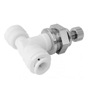 Regolatore flusso Intermedio con ghiera Ø tubo - Ø tubo 1/4" x 1/4"
