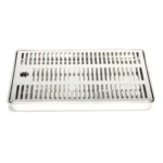 Raccogligocce per colonnine INOX - 300x200 mm.