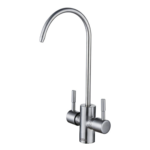 Shurity Primary Rubinetto di prelievo per depuratori 2 Vie 1/4” Acciaio Inox Satinato
