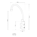 Shurity Firenze Rubinetto di prelievo per depuratori 2 Vie 6mm. Nero Opaco - immagine 2