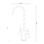 Shurity Primary Rubinetto di prelievo per depuratori 2 Vie 1/4” Acciaio Inox Satinato – Prodotto con segni d’usura - immagine 3