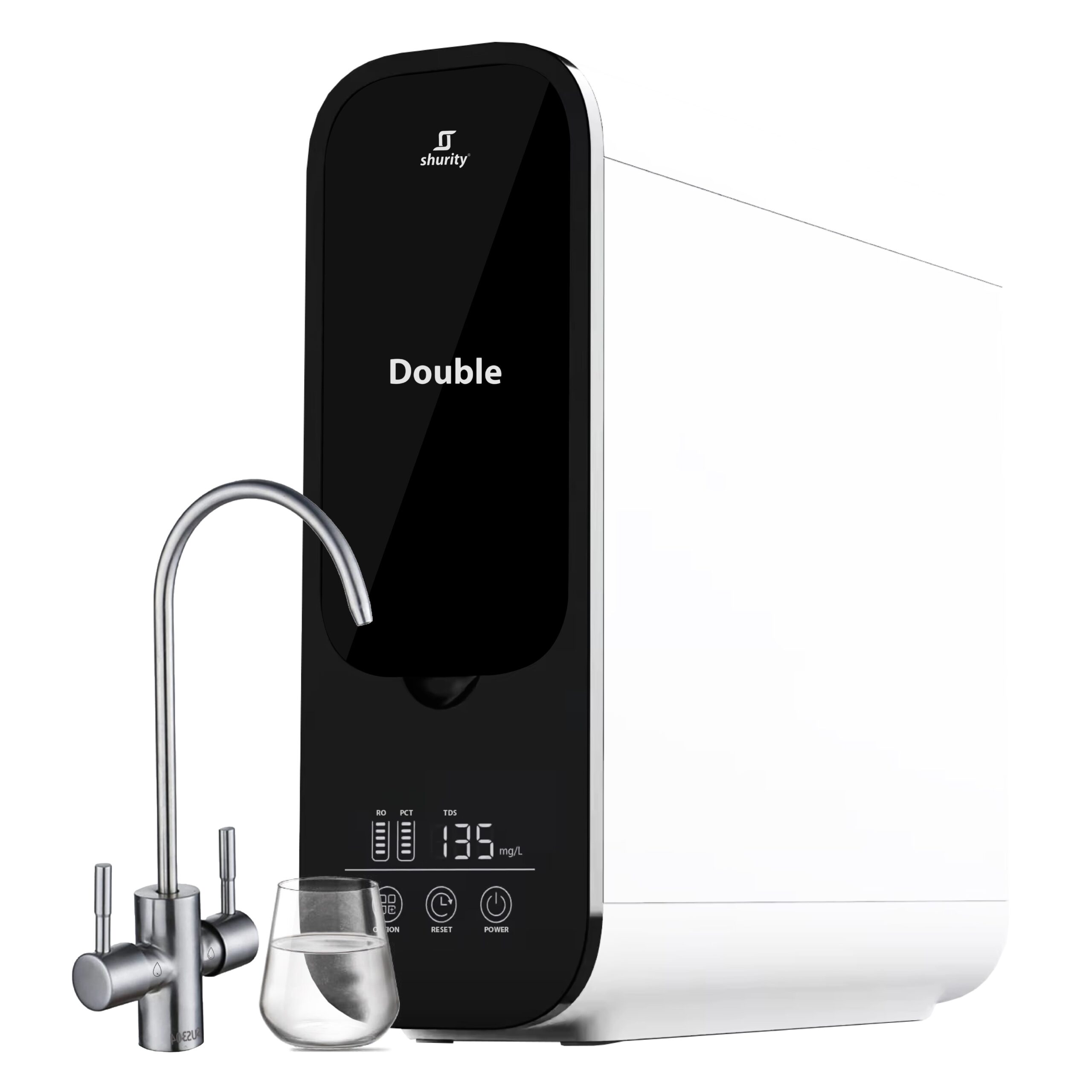 Shurity Duble Depuratore Acqua Osmosi inversa 600 GPD + microfiltrazione 2 Vie - Acqua Liscia