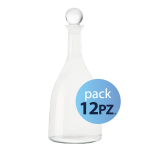 Pack 12pz. - Bottiglia Vintage 75cl. Trasparente con tappo Trasparente
