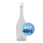Pack 48pz. - Bottiglia Old 75cl. Trasparente con tappo Trasparente