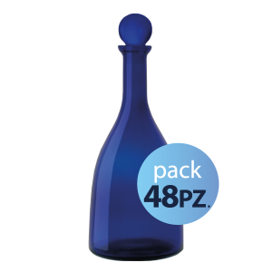 Pack 48pz. - Bottiglia Vintage 75cl. Blu con tappo Blu