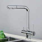 Shurity 381 Rubinetto da cucina con Doccetta estraibile 3 vie Cromo - immagine 2