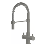 Shurity Milano Rubinetto da cucina a molla 3 vie Grigio Tortora