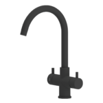 Shurity Verona Rubinetto da cucina 3 vie Nero Opaco