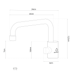 Shurity Napoli Rubinetto di prelievo Sottofinestra per depuratori 1 Via 6mm. Nickel Spazzolato - immagine 2