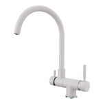 Shurity 470 Rubinetto da cucina Abbattibile sottofinestra 4 vie Granito Avena