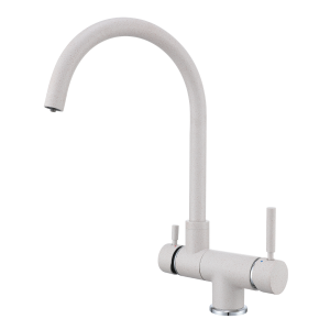 Shurity 470 Rubinetto da cucina Abbattibile sottofinestra 4 vie Granito Avena