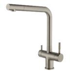 Shurity 382 Rubinetto da cucina con Doccetta estraibile 3 vie Nickel Spazzolato