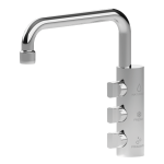 Shurity Napoli Rubinetto di prelievo Sottofinestra per depuratori 3 Vie 6mm. Cromo