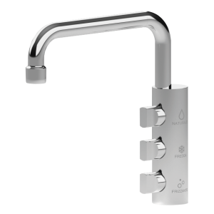 Shurity Napoli Rubinetto di prelievo Sottofinestra per depuratori 3 Vie 6mm. Cromo