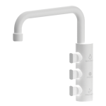 Shurity Napoli Rubinetto di prelievo Sottofinestra per depuratori 3 Vie 6mm. Bianco Opaco