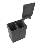 Shurity Dif Pattumiera Raccolta differenziata ad anta con coperchio apri e chiudi 20 Litri - immagine 2