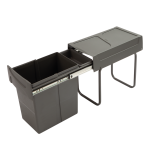 Shurity Dif Slide Pattumiera da incasso per raccolta differenziata 30Lt. (20Lt. + Vaschetta) - immagine 2