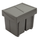 Shurity Dif Slide Pattumiera da incasso per raccolta differenziata 40Lt. (20Lt. + 20Lt.)