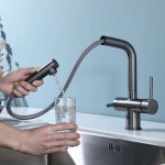 Shurity 382 Rubinetto da cucina con Doccetta estraibile 3 vie Granito Avena - immagine 3