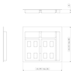 Pack Completo - Shurity Dif Dresser N.2 Pattumiere raccolta differenziata 12Lt. h.216mm con base cassettone 600mm. - immagine 4