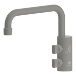 Shurity Napoli Rubinetto di prelievo Sottofinestra per depuratori 2 Vie 6mm. Grigio Tortora