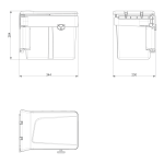 Shurity Dif Pattumiera Raccolta differenziata ad anta con coperchio apri e chiudi 15 Litri - immagine 2