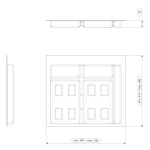 Shurity 600 Vassoio Cassettone cucina per pattumiera Dif Dresser - immagine 2