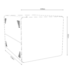 Shurity Idaho Box Frigogasatore acqua con Filtrazione per Cassettone Cucina - 3 vie, Liscia, Gassata e Fredda - immagine 2