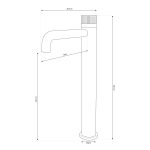 Shurity Neck Colonnina per Erogatore Acqua 3 vie 1/4” - Cromo - immagine 2