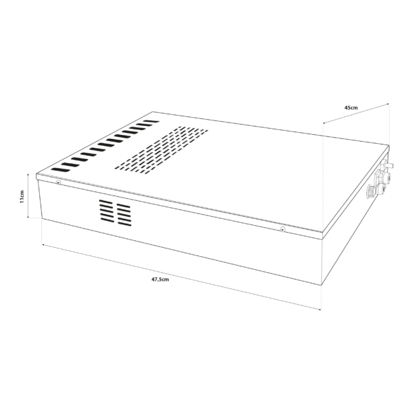 Shurity Idaho Home Silm Frigogasatore acqua con Filtrazione Sottozoccolo - 3 vie, Liscia, Gassata e Fredda - immagine 2