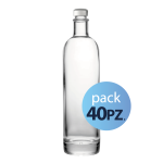 Pack 40pz. - Bottiglia Slowly 75cl. con tappo Argento