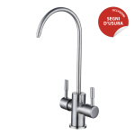 Shurity Primary Rubinetto di prelievo per depuratori 2 Vie 1/4” Acciaio Inox Satinato – Prodotto con segni d’usura