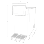 Shurity Kansas Electronic Refrigeratore acqua con Filtrazione Sopralavello 80Lt/h. Nero con Display e Porzionatore - 3 Vie Liscia ambiente, fredda e gassata - immagine 2