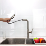 Shurity 385 Rubinetto da cucina con Doccetta estraibile 3 vie Bianco - immagine 5