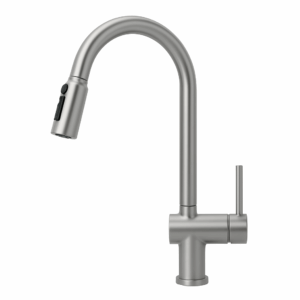 Shurity 386 Rubinetto da cucina con Doccetta estraibile 3 vie Grigio Metalizzato