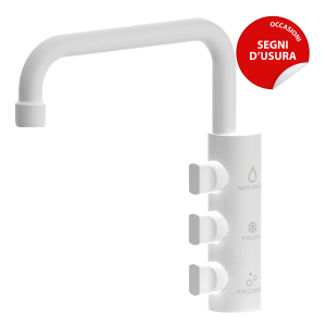 Shurity Napoli Rubinetto di prelievo Sottofinestra per depuratori 3 Vie 6mm. Bianco Opaco – Prodotto con segni d’usura