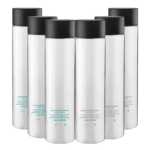 Pack Misto 6pz. - Bottiglia Shurity Cilinder 75cl. Personalizzata Trasparente Acqua Liscia / Acqua Gassata con Tappo Nero - immagine 2