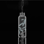 Elegance Borraccia in vetro 500ml. Con Tappo Argento - immagine 4