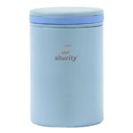 Contenitore Termico per Merenda Shurity Runbott Acciaio inox con rivestimento in ceramica 600ml. Azzurro