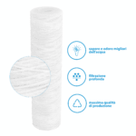 Professional Water Filter Cartuccia Polipropilene avvolto 10 Pollici - 5 Micron - immagine 2