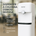 Shurity Velia Dispenser Acqua Refrigerata a Colonna con Osmosi Inversa - 3 vie acqua fredda, calda e ambiente - immagine 5