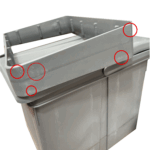 Shurity Dif Pattumiera Raccolta differenziata ad anta con coperchio apri e chiudi 15 Litri – Prodotto con segni d’usura - immagine 4