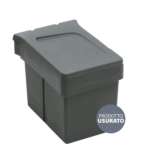 Shurity Dif Pattumiera Raccolta differenziata ad anta con coperchio apri e chiudi 15 Litri – Prodotto con segni d’usura