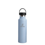 Shurity Water Go Sport Borraccia Termica Acciaio inox con rivestimento in ceramica 600ml. Celeste con doppio tappo