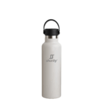 Shurity Water Go Sport Borraccia Termica Acciaio inox con rivestimento in ceramica 600ml. Grigio Tortora con doppio tappo