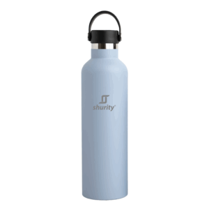 Shurity Water Go Sport Borraccia Termica Acciaio inox con rivestimento in ceramica 1lt. Celeste con doppio tappo