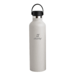 Shurity Water Go Sport Borraccia Termica Acciaio inox con rivestimento in ceramica 1lt. Grigio Tortora con doppio tappo